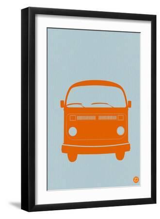 Orange Volkswagen Bus Art Picture Poster Photo Print 4CAR