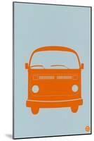 Orange VW Bus-NaxArt-Mounted Art Print