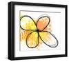 Orange Yellow Abstract Flower-Irena Orlov-Framed Art Print