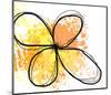 Orange Yellow Abstract Flower-Irena Orlov-Mounted Art Print