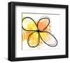 Orange Yellow Abstract Flower-Irena Orlov-Framed Art Print