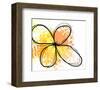 Orange Yellow Abstract Flower-Irena Orlov-Framed Art Print