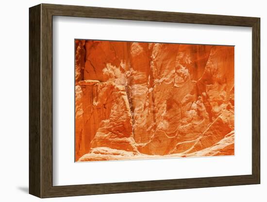 Orange Yellow Sandstone Rock Canyon Abstract Sand Dune Arch Arches National Park Moab Utah-BILLPERRY-Framed Photographic Print