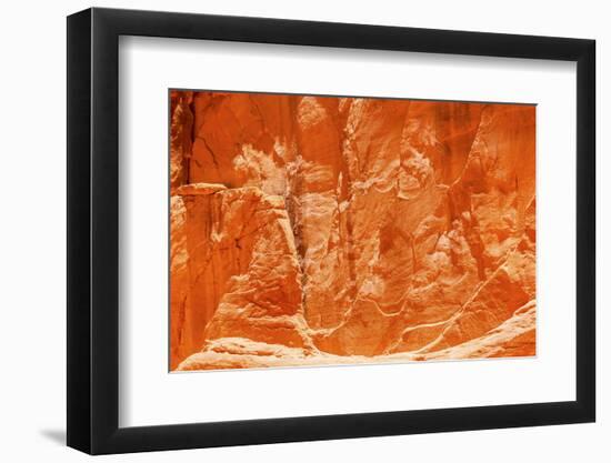 Orange Yellow Sandstone Rock Canyon Abstract Sand Dune Arch Arches National Park Moab Utah-BILLPERRY-Framed Photographic Print