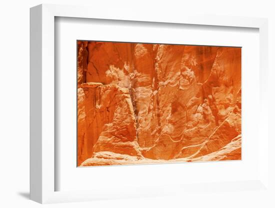 Orange Yellow Sandstone Rock Canyon Abstract Sand Dune Arch Arches National Park Moab Utah-BILLPERRY-Framed Photographic Print