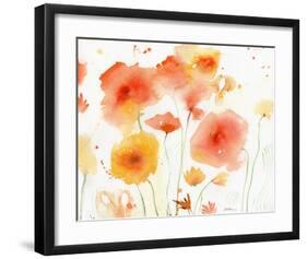 Orange Yellow-Sheila Golden-Framed Art Print