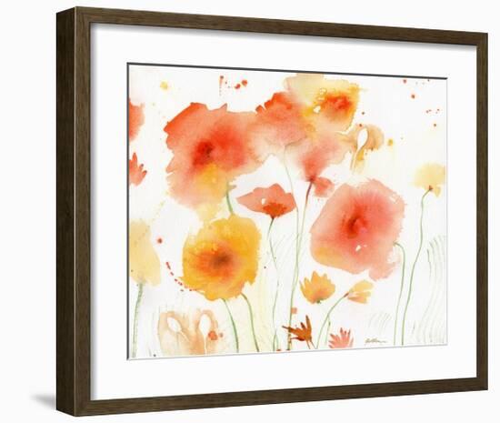 Orange Yellow-Sheila Golden-Framed Art Print