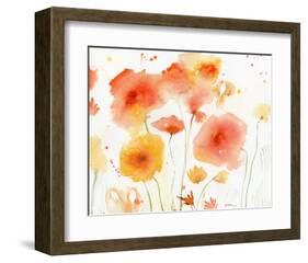 Orange Yellow-Sheila Golden-Framed Art Print