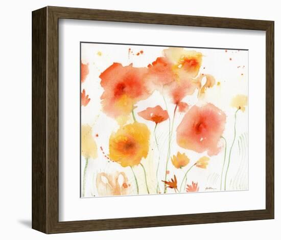 Orange Yellow-Sheila Golden-Framed Art Print