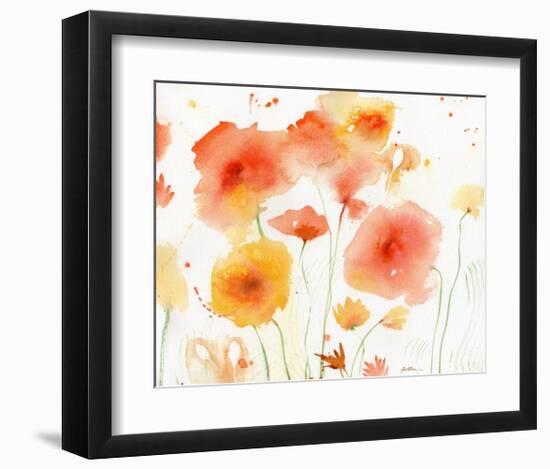 Orange Yellow-Sheila Golden-Framed Art Print