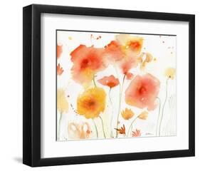 Orange Yellow-Sheila Golden-Framed Art Print