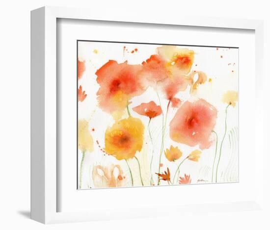 Orange Yellow-Sheila Golden-Framed Art Print