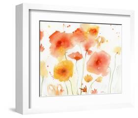 Orange Yellow-Sheila Golden-Framed Art Print