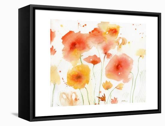Orange Yellow-Sheila Golden-Framed Stretched Canvas