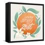 Orange Zest V-Gia Graham-Framed Stretched Canvas