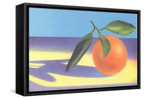 Orange-null-Framed Stretched Canvas