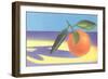 Orange-null-Framed Art Print