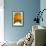 Orange-null-Framed Art Print displayed on a wall