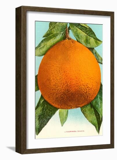 Orange-null-Framed Art Print