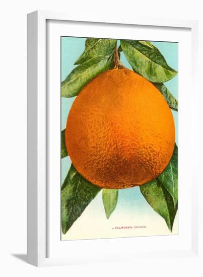 Orange-null-Framed Art Print