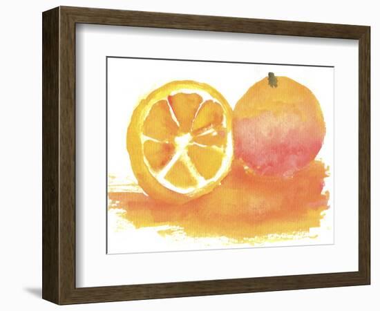 Orange-Wolf Heart Illustrations-Framed Giclee Print