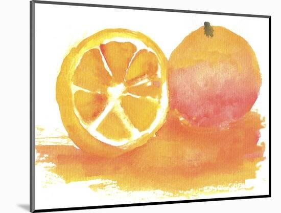 Orange-Wolf Heart Illustrations-Mounted Giclee Print
