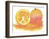 Orange-Wolf Heart Illustrations-Framed Giclee Print