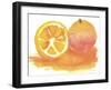 Orange-Wolf Heart Illustrations-Framed Giclee Print