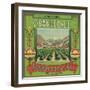 Orangedale Orange Label - Redlands, CA-Lantern Press-Framed Art Print