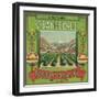 Orangedale Orange Label - Redlands, CA-Lantern Press-Framed Art Print