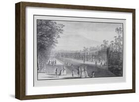 Orangery and Ha-Ha, Lord Burlington's Villa (Pen and Ink with Wash on Paper)-Jacques Rigaud-Framed Giclee Print