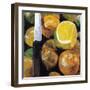 Oranges and Knife, 2003-Pedro Diego Alvarado-Framed Giclee Print