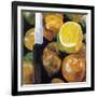 Oranges and Knife, 2003-Pedro Diego Alvarado-Framed Giclee Print