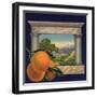 Oranges and Orchard - Citrus Crate Label-Lantern Press-Framed Art Print