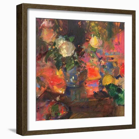 Oranges and Roses-Peter Graham-Framed Giclee Print