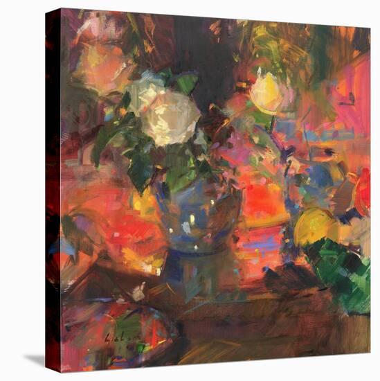 Oranges and Roses-Peter Graham-Stretched Canvas