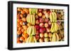 Oranges, Bananas, Apples and Pears at a Fruit Stand-null-Framed Photo