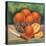 Oranges in Bowl - Alhambra, California - Citrus Crate Label-Lantern Press-Stretched Canvas