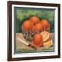 Oranges in Bowl - Alhambra, California - Citrus Crate Label-Lantern Press-Framed Art Print