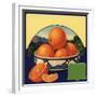 Oranges in Bowl - Citrus Crate Label-Lantern Press-Framed Premium Giclee Print