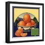 Oranges in Bowl - Citrus Crate Label-Lantern Press-Framed Art Print