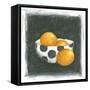 Oranges in Bowl-Chariklia Zarris-Framed Stretched Canvas