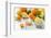 Oranges, Limes, Lemons, Clementines on White Wooden Table-Jana Ihle-Framed Photographic Print