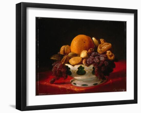 Oranges, Nuts and Figs, 1860S (Oil on Panel)-Lilly Martin Spencer-Framed Giclee Print
