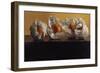 Oranges Wrapped in White Paper-Helen J. Vaughn-Framed Giclee Print