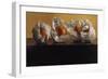 Oranges Wrapped in White Paper-Helen J. Vaughn-Framed Giclee Print