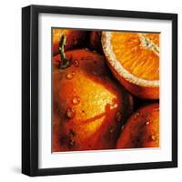 Oranges-null-Framed Art Print