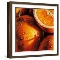 Oranges-null-Framed Art Print