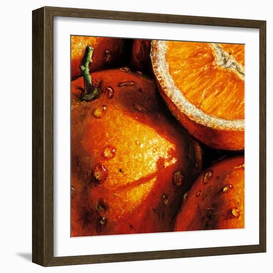 Oranges-null-Framed Art Print