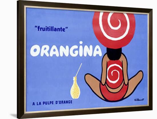 Orangina, Frutillante-Bernard Villemot-Framed Giclee Print